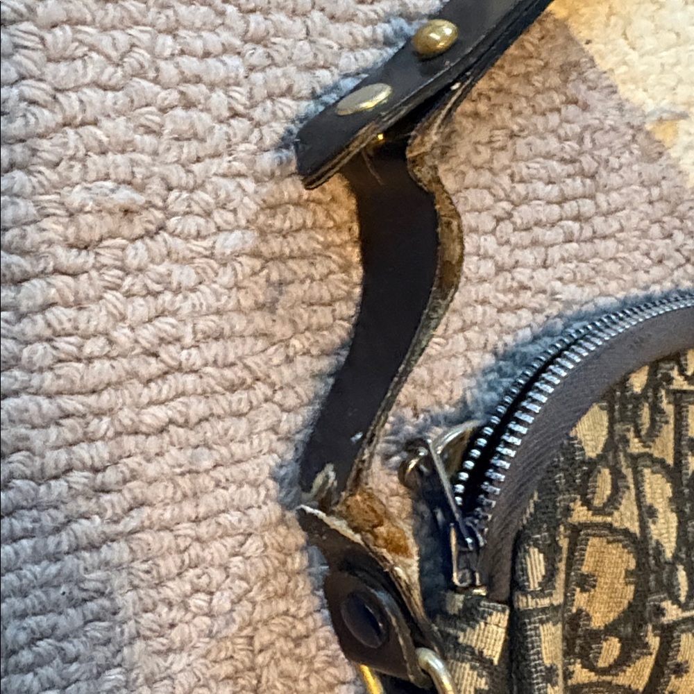 Vintage Dior Monogram Shoulder Bag - Picture 5 of 7